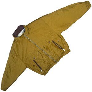 Gabicci (United Kingdom) Vintage Plain Weave Padded Bomber Jacket : L